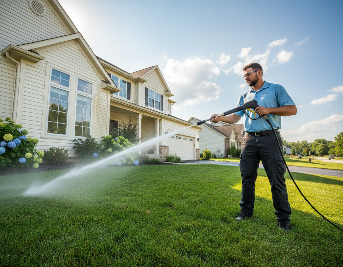Pressure Washing In Lewis Center